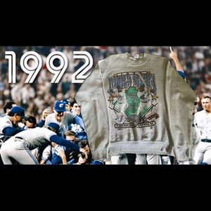 VINTAGE: 1992 World Series Brave vs. Blue Jays Crewneck